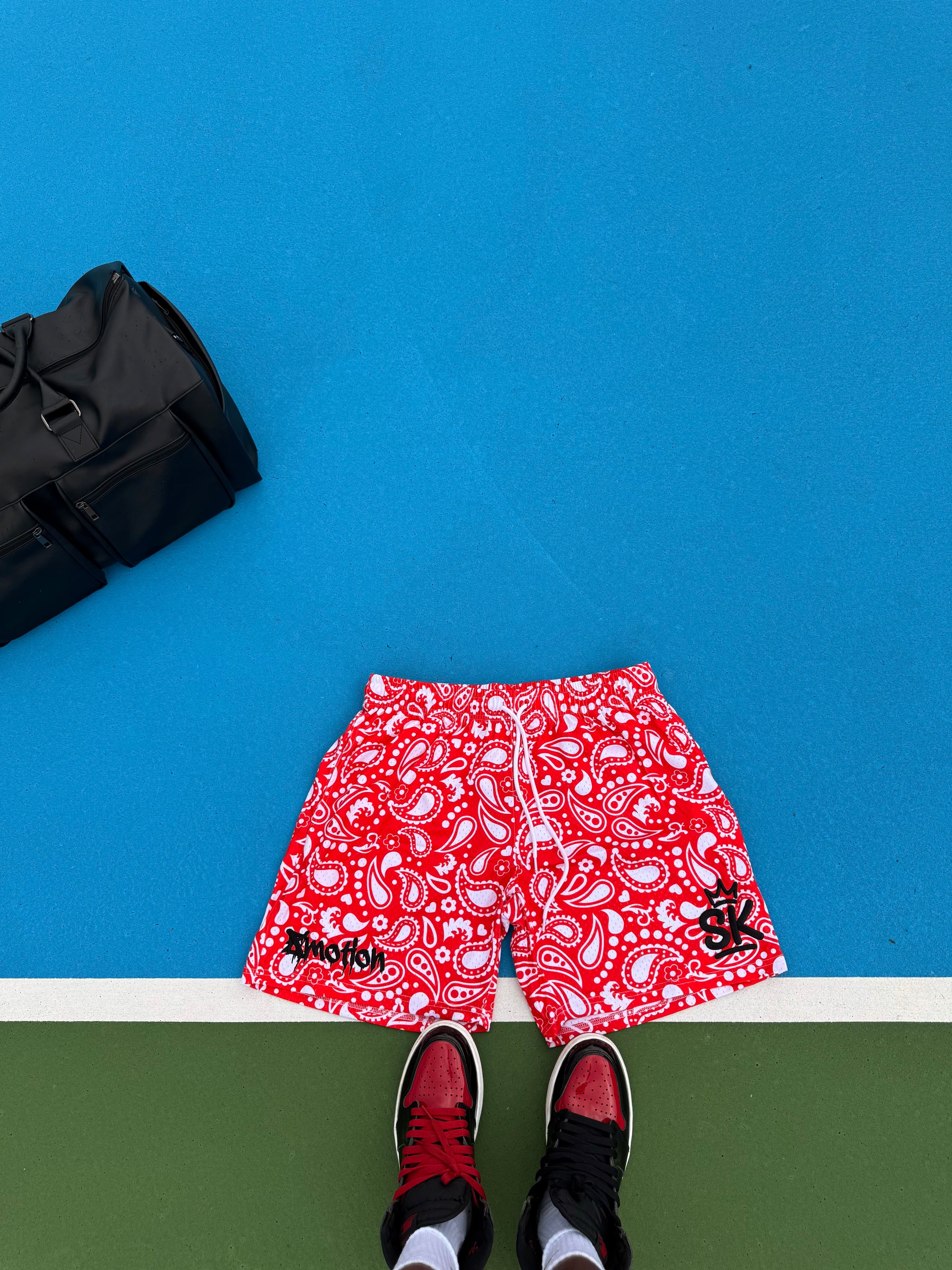 RED BANDO SHORTS