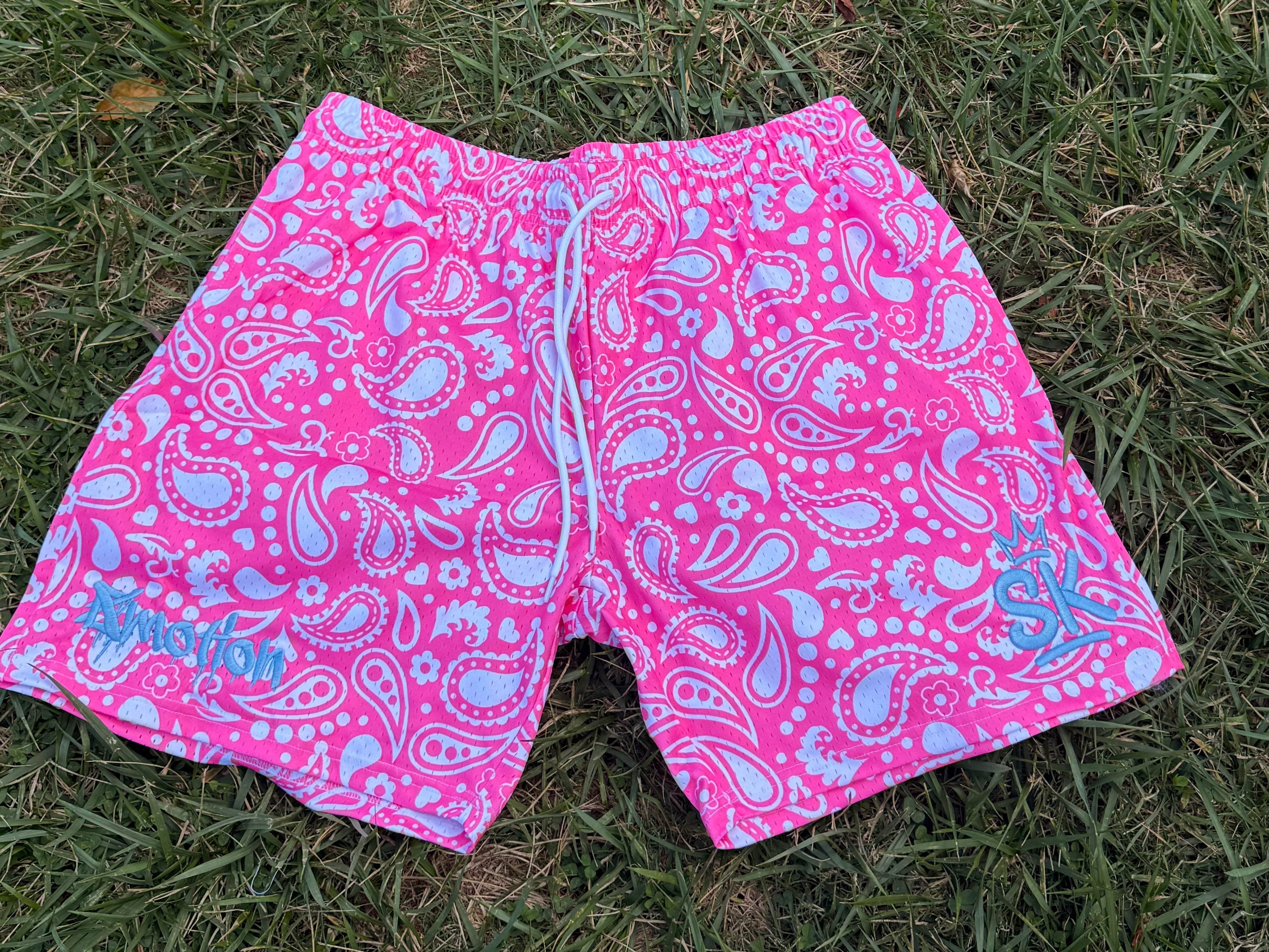 PINK BANDO SHORTS